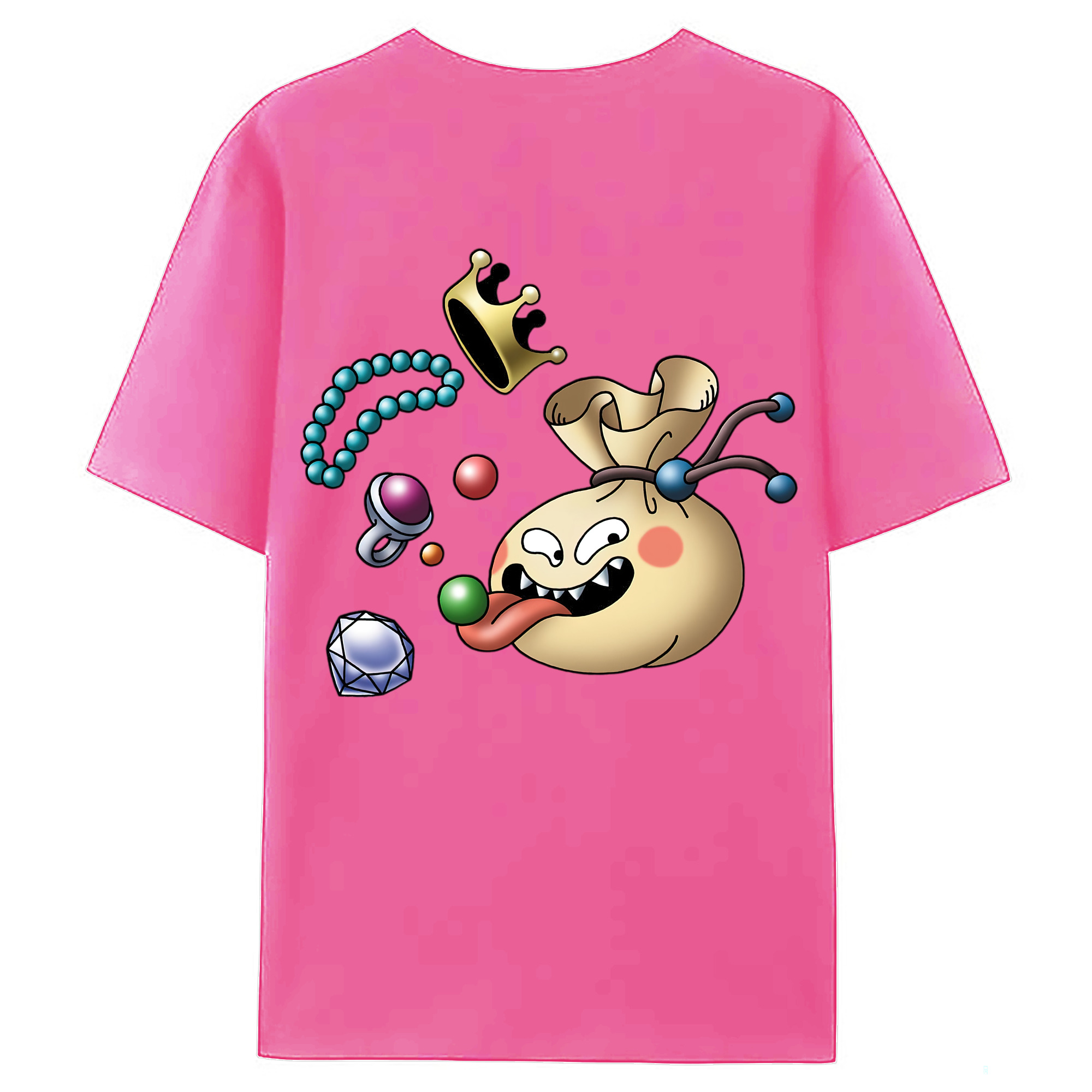 （画像用） ドラゴンクエスト Doragon Kuesuto Dragon Quest レディース半袖Tシャツ(バックプリント)